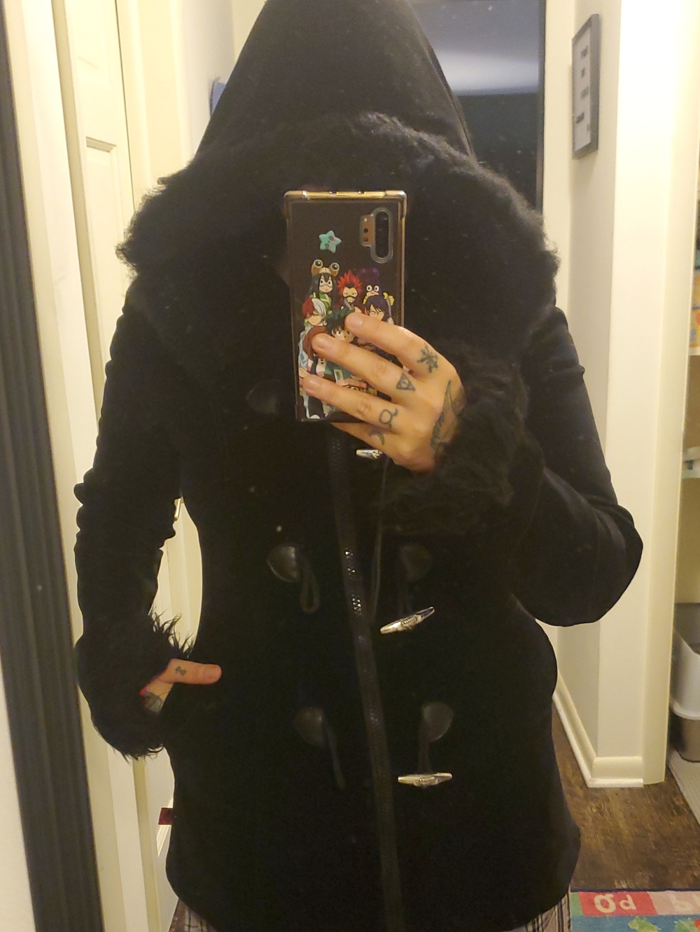 Red Tag Vintage Velvet Double Zipper Winter Coat Tripp - Picture 7 of 9
